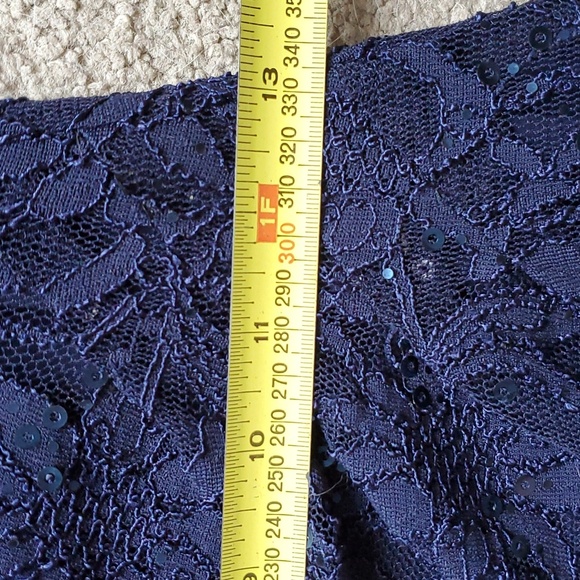 Women's Ralph Lauren Navy Blue Midi Dress Size 4 Fits size M - Picture 13 of 13